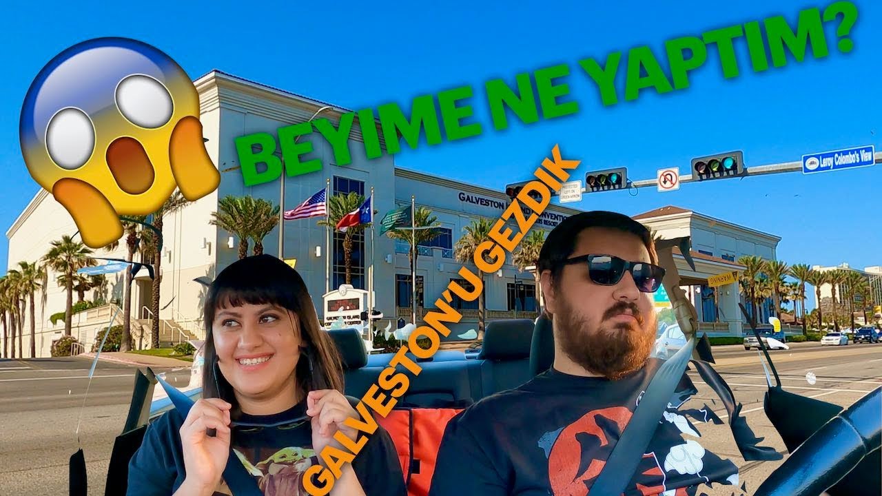 Teksas'in Galveston Sahiline Indik  - Houston Outlet Alışveriş (3. Vlog)