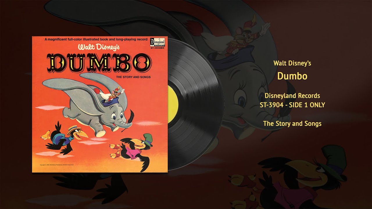 Walt Disney's Dumbo Story and Songs - Side 1 (ST-3904) | Vintage Disney Vinyl Restored