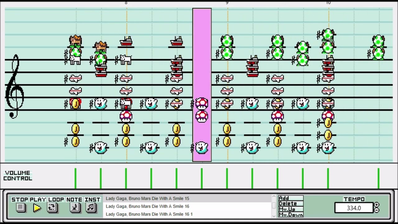 Mario Paint - Lady Gaga, Bruno Mars Die With A Smile