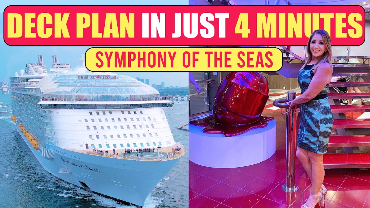 Краткий план палубы лайнера Symphony Of The Seas 2026.