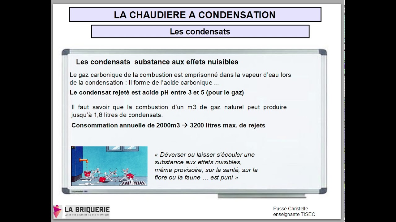 5les chaudière à condensation  condensats