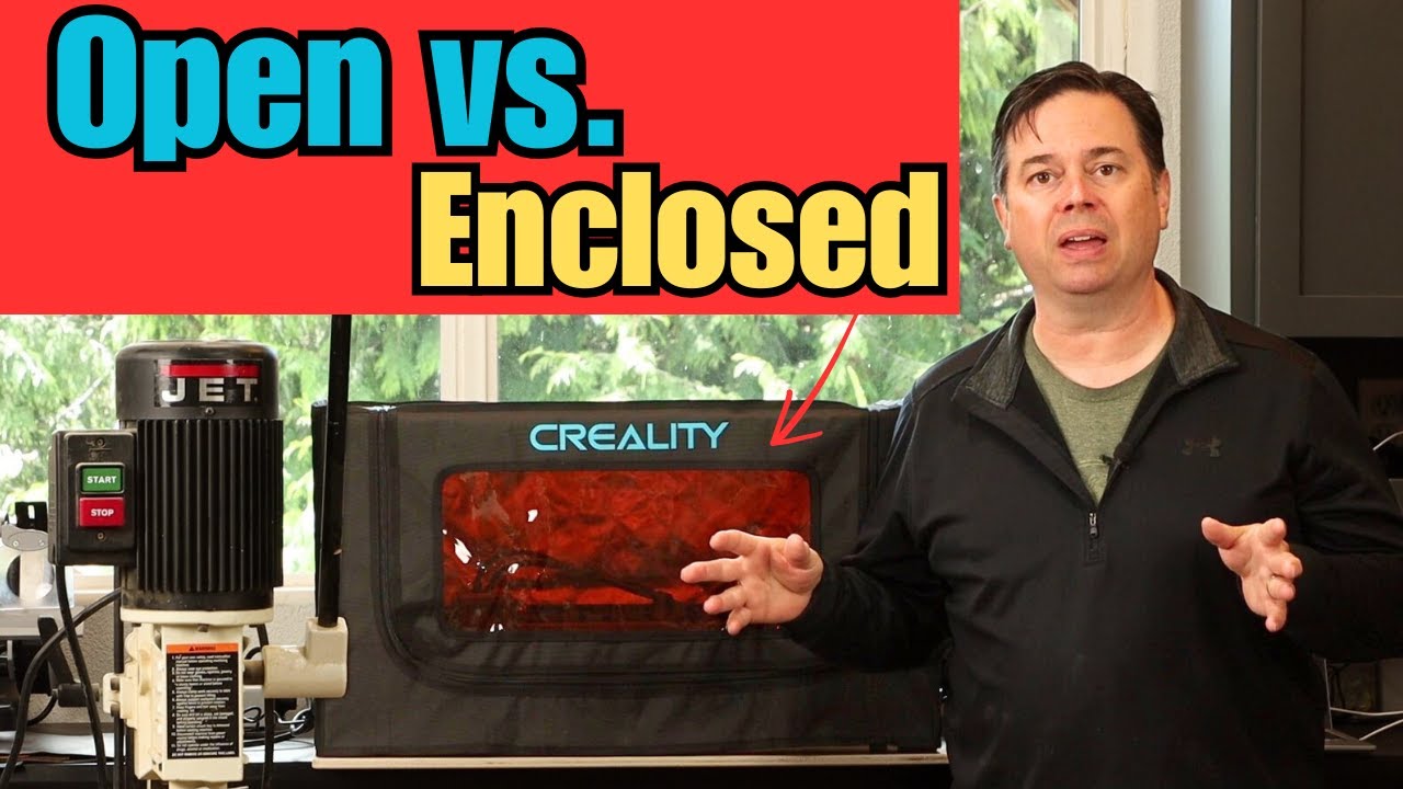 Open or Enclosed Laser Engraving? Creality PRO Enclosure 2 + Fan