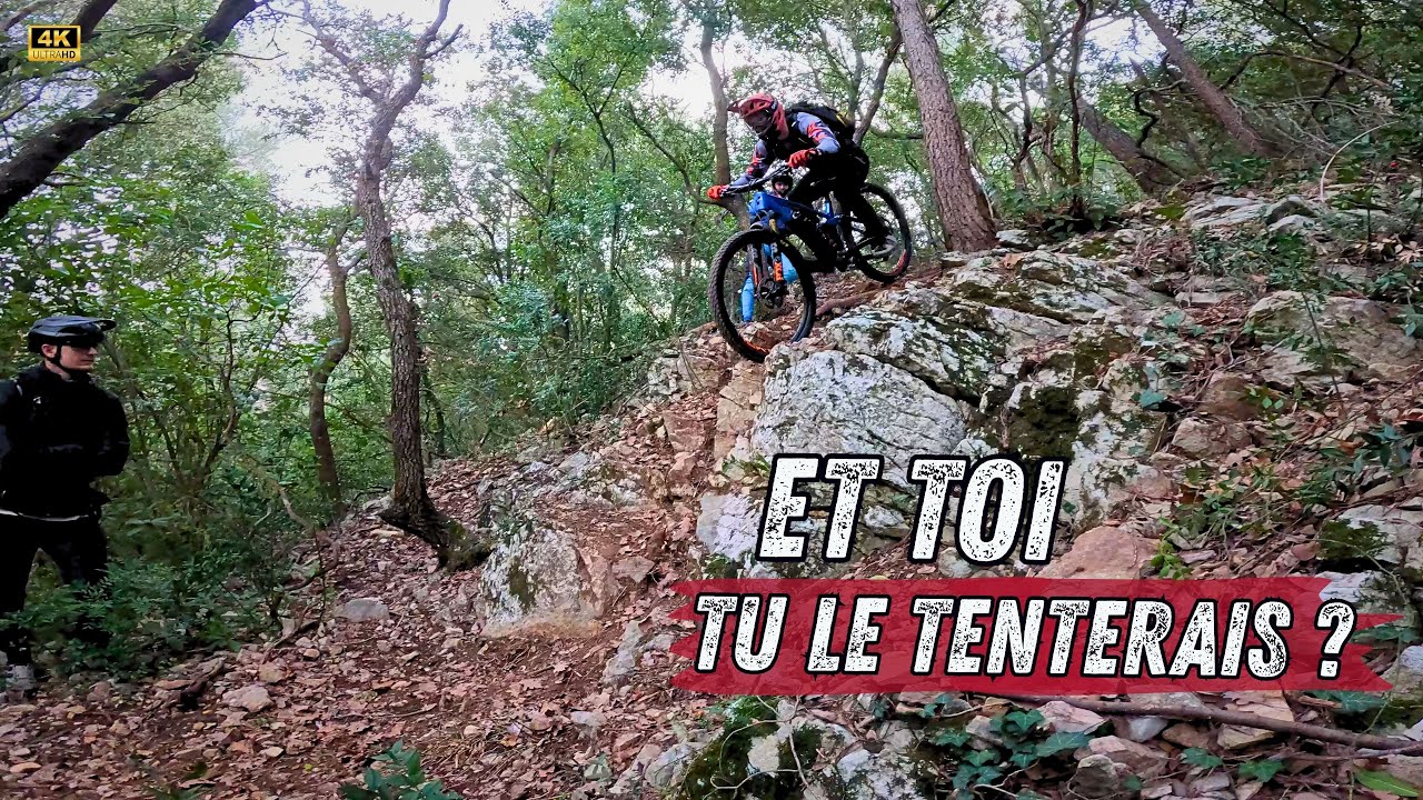 Ce passage fait vraiment peur 😬 On Test la nouvelle Descente de La Maunière, Hyères - VTT Enduro