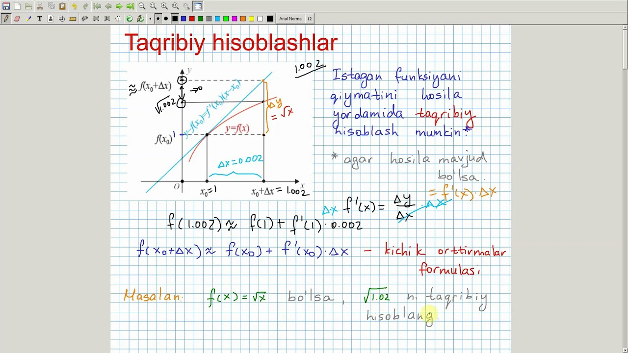 Taqribiy hisoblashlar. Algebra 11-sinf. 16-dars