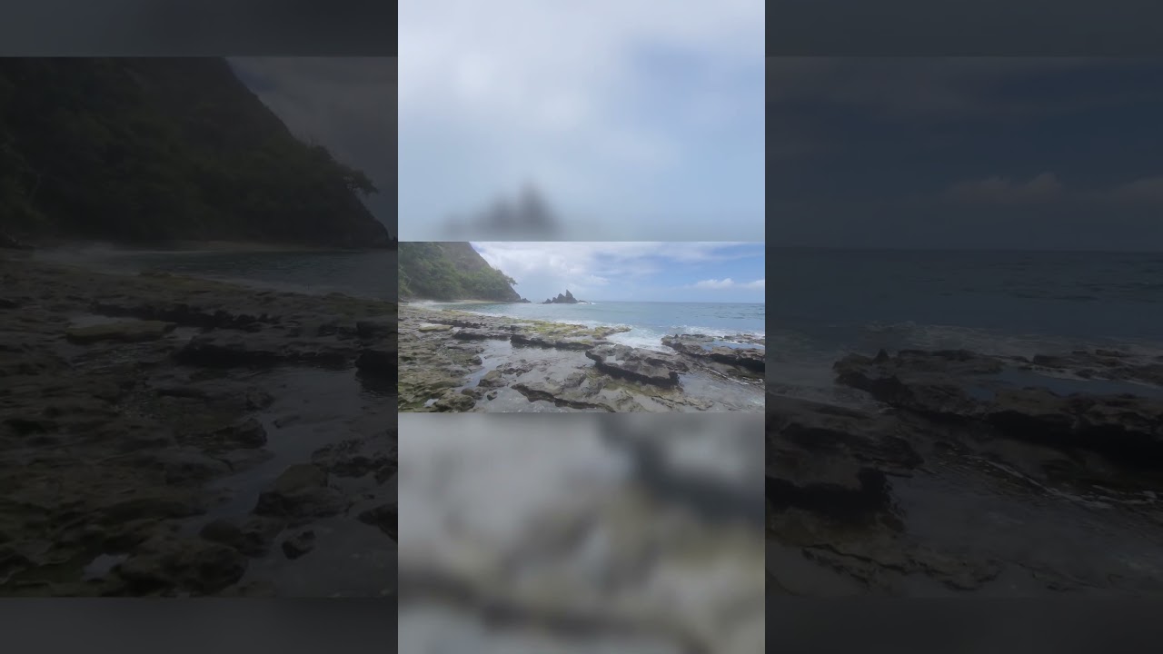 King Peter's Bay, Tobago 🇹🇹 Black Sand beach #jemofdanile #beach #weareone #crimelab357 #blacksand