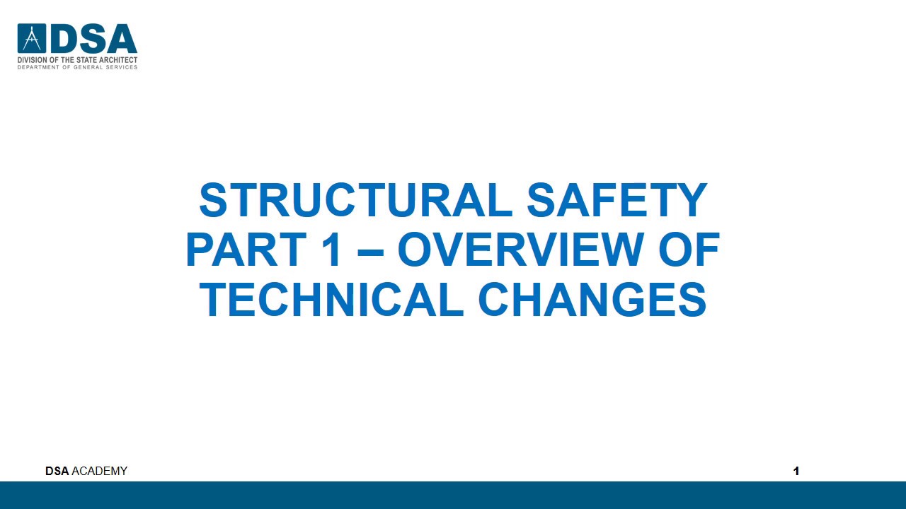 DSA Structural Safety - Overview