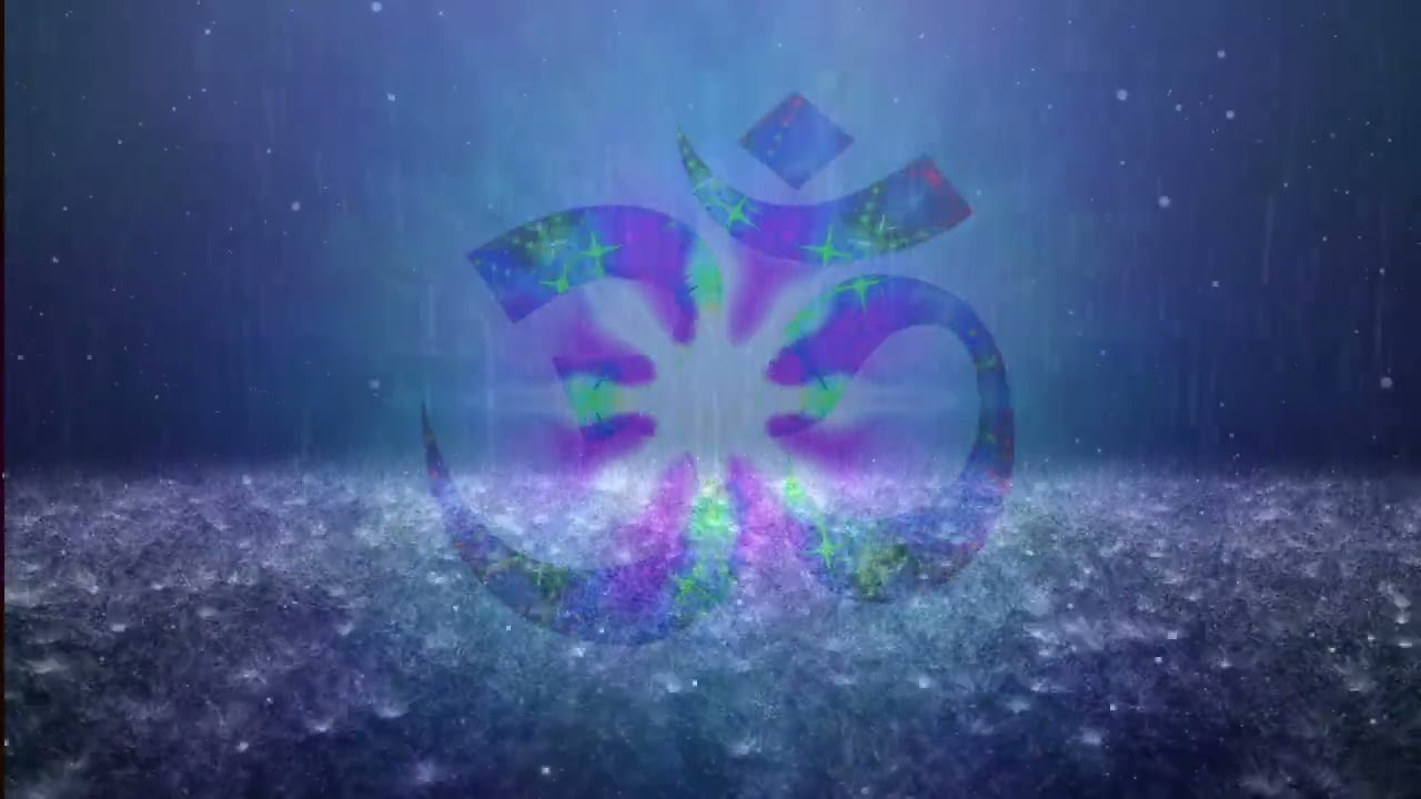 Relaxing 3d Natural Om chanting sound with Rain & Thunder in Background | Om sound Meditation |