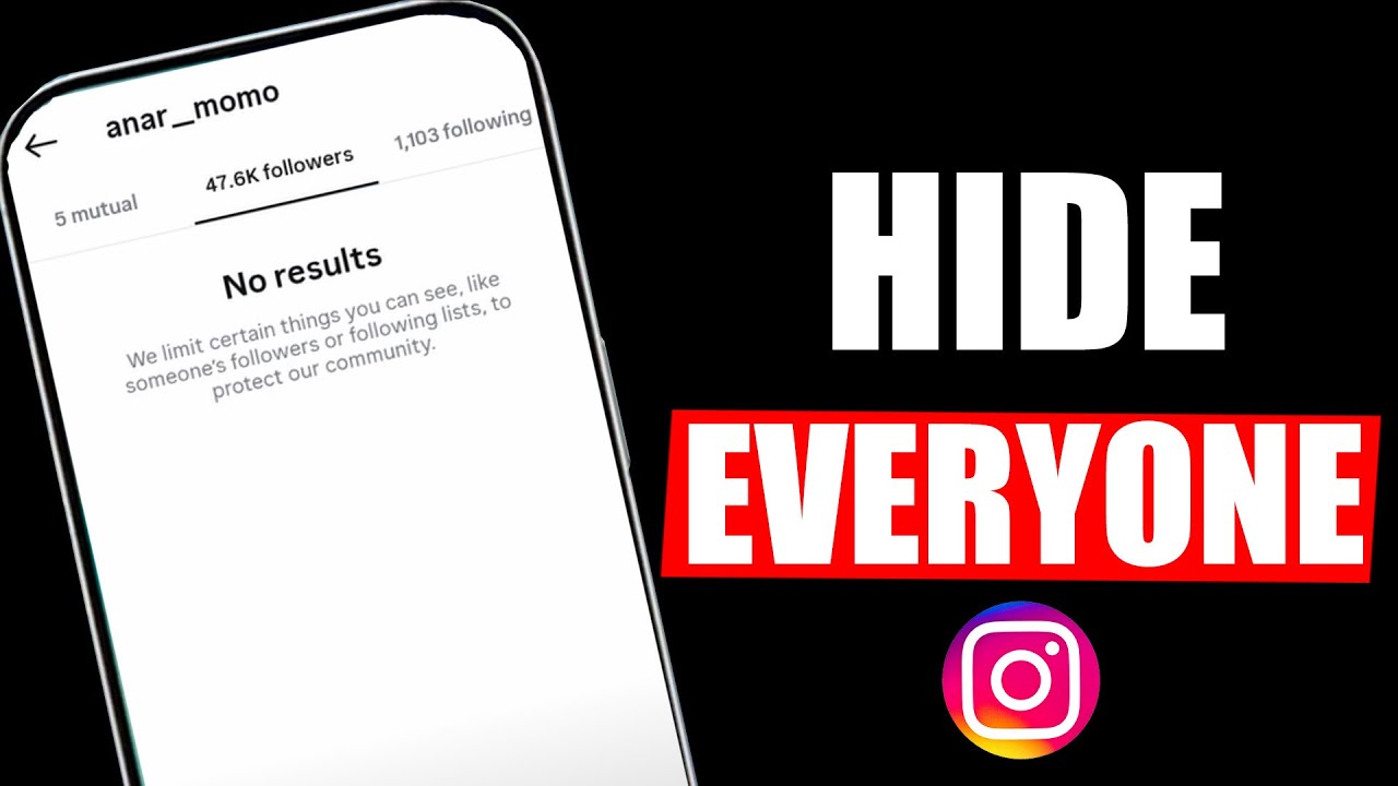 Как скрыть список подписчиков и подписок в Instagram (2026)