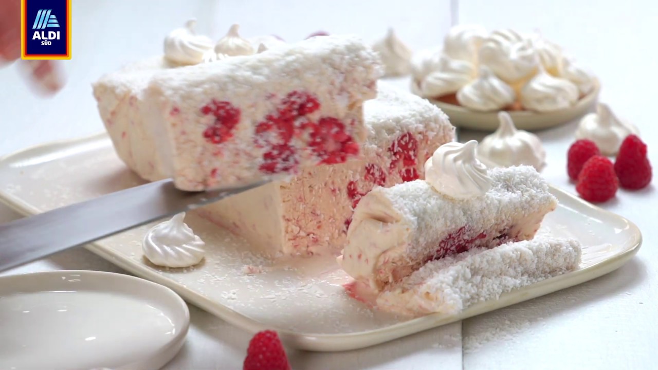 Rezept: Himbeer-Eiskuchen mit Baisers | ALDI S&Uuml;D
