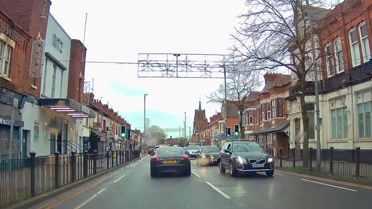 Driving the B582 through Wigston & Glen Parva in Leicester, England - 18/12/23 // dashcam footage