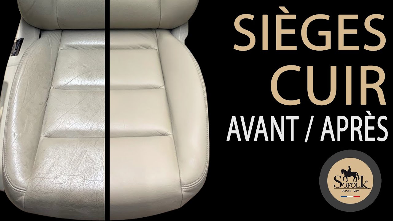 Rénovation sièges cuir auto – Exemples avant / après avec SOFOLK