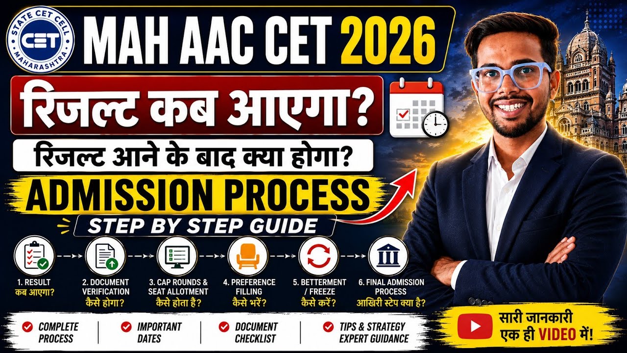 MAH AAC CET 2026 Result Date & Admission Process Explained | CAP Round, Documents, Preference Fill 