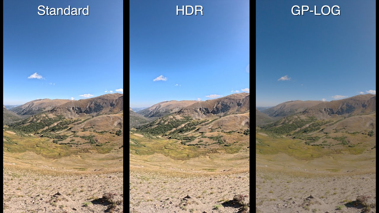 GoPro Hero 12: Standard vs HDR vs LOG
