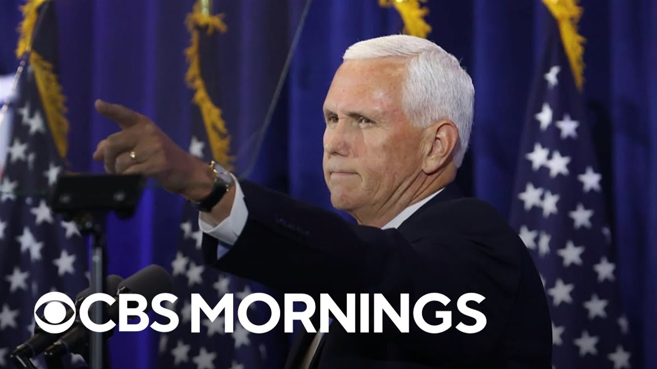Pence enters 2024 presidential race in Iowa, taking aim at Trump