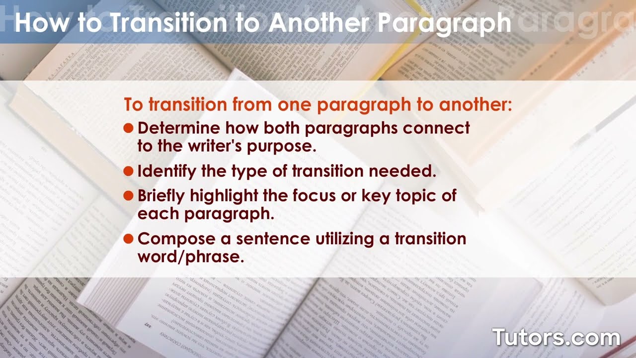 Writing Transitions | Types and Examples