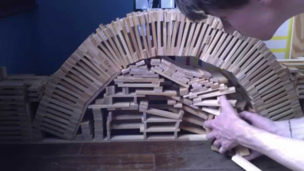 Kapla Pont en arche (technique)
