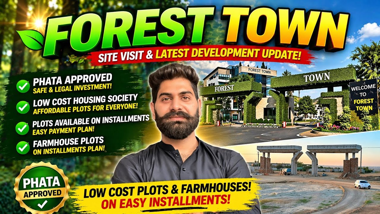 Forest Town Site Visit 2026 | Low Cost Plots & PHATA Approved Project