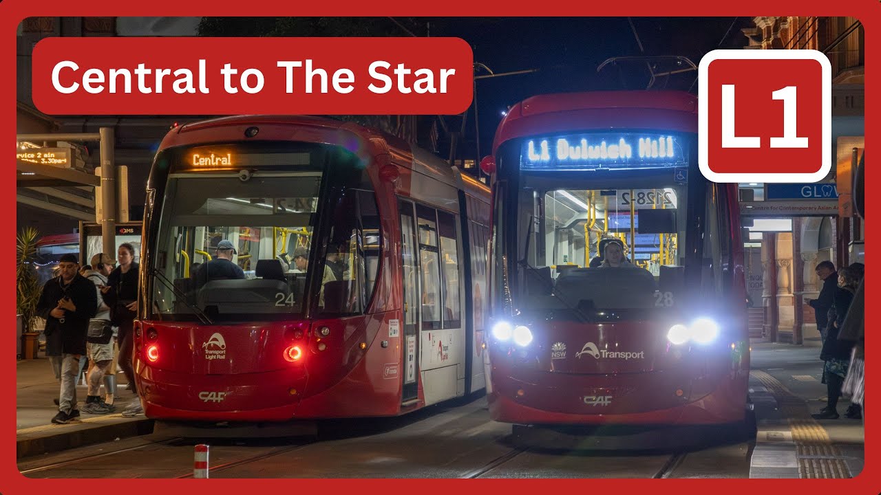 CAF Urbos 100 Ride - Central to The Star - L1 Dulwich Hill Line