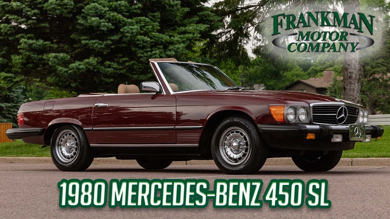 68K Mile 1980 Mercedes-Benz 450SL | V8 Soft-Top Cruiser – Frankman Motor Company