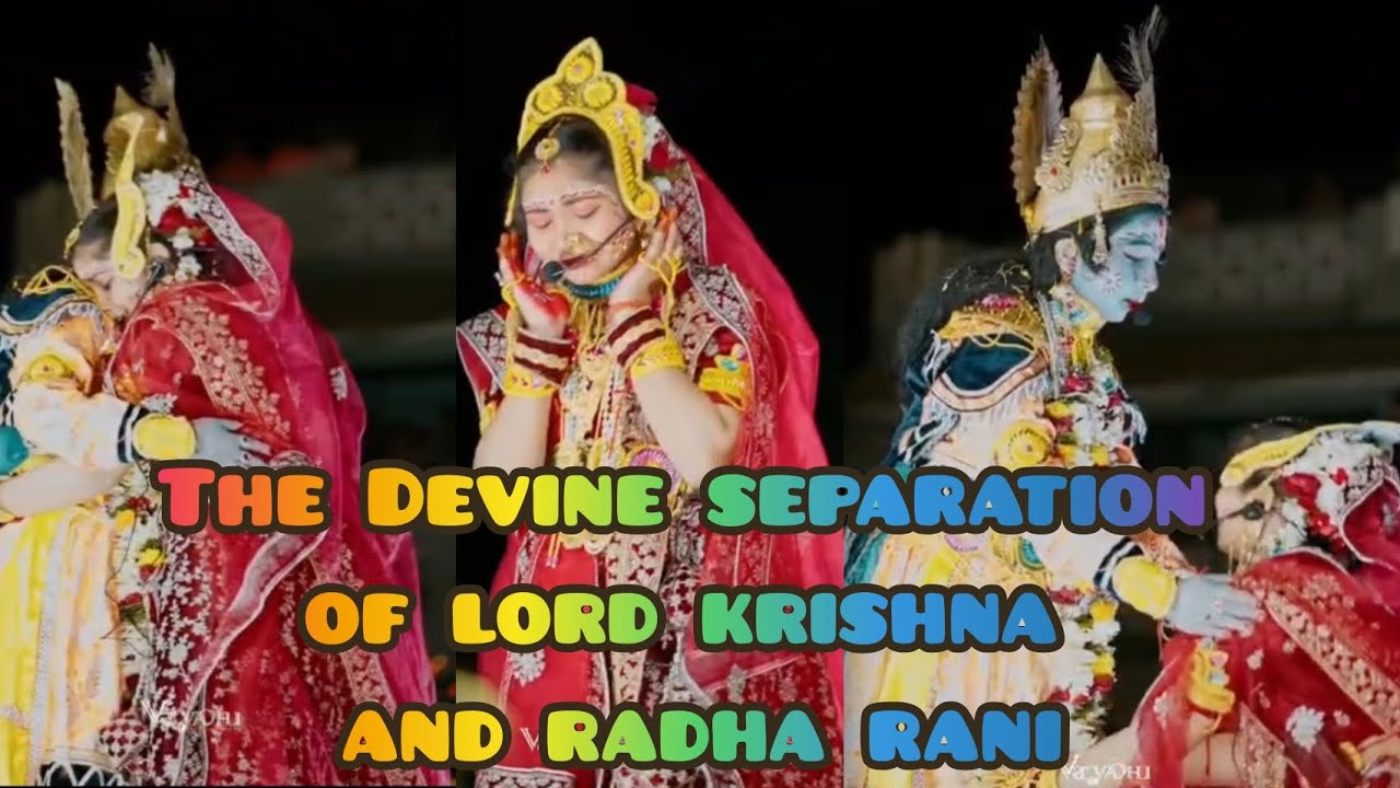 The Devine separation of lord krishna and radha rani Bargarh dhanuyatra!! #bargarhdhanuyatra
