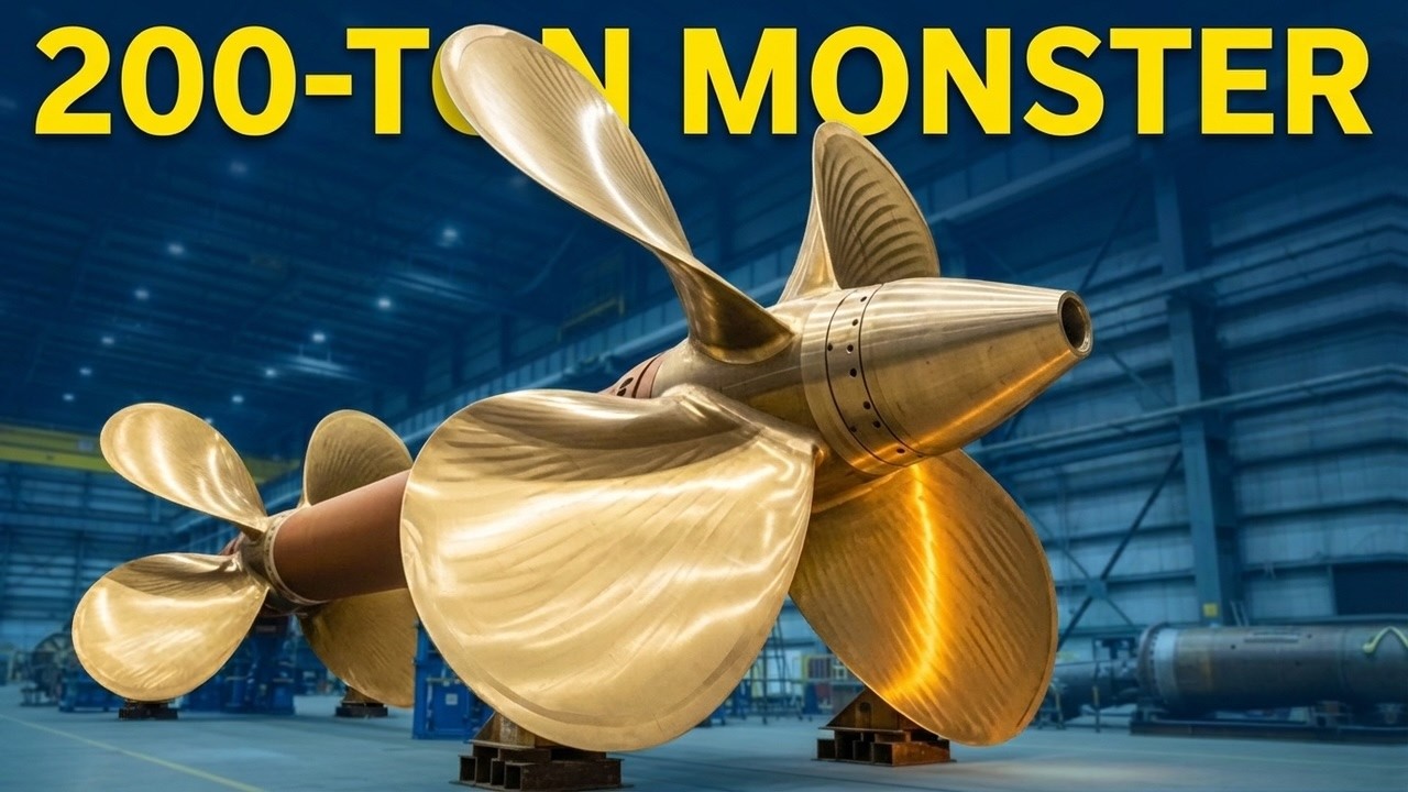 Как изготавливаются корабельные гребные винты | 200-тонные бронзовые гиганты, приводящие в движен...