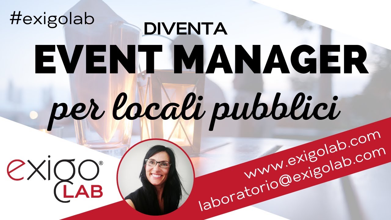 Event manager per locali pubblici: il corso