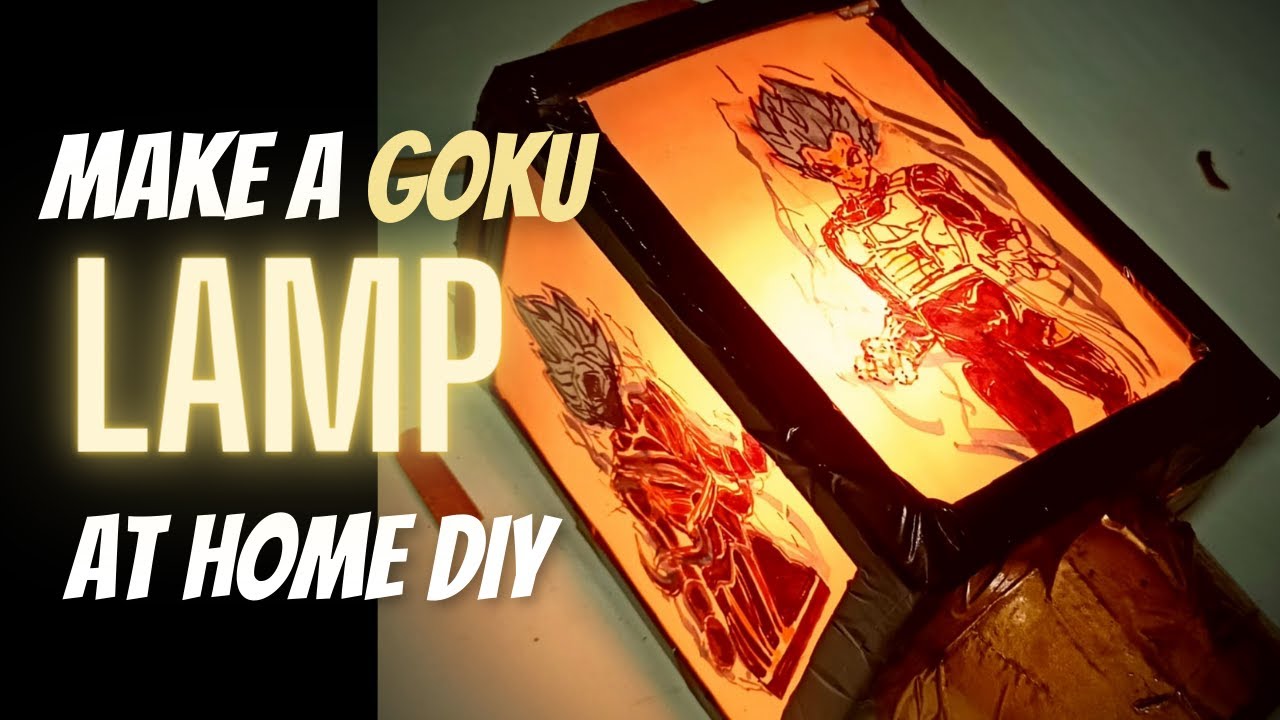 How to Make DIY Dragon Ball Z DBZ Goku Lamp at home Diwali Light Decoration Ideas