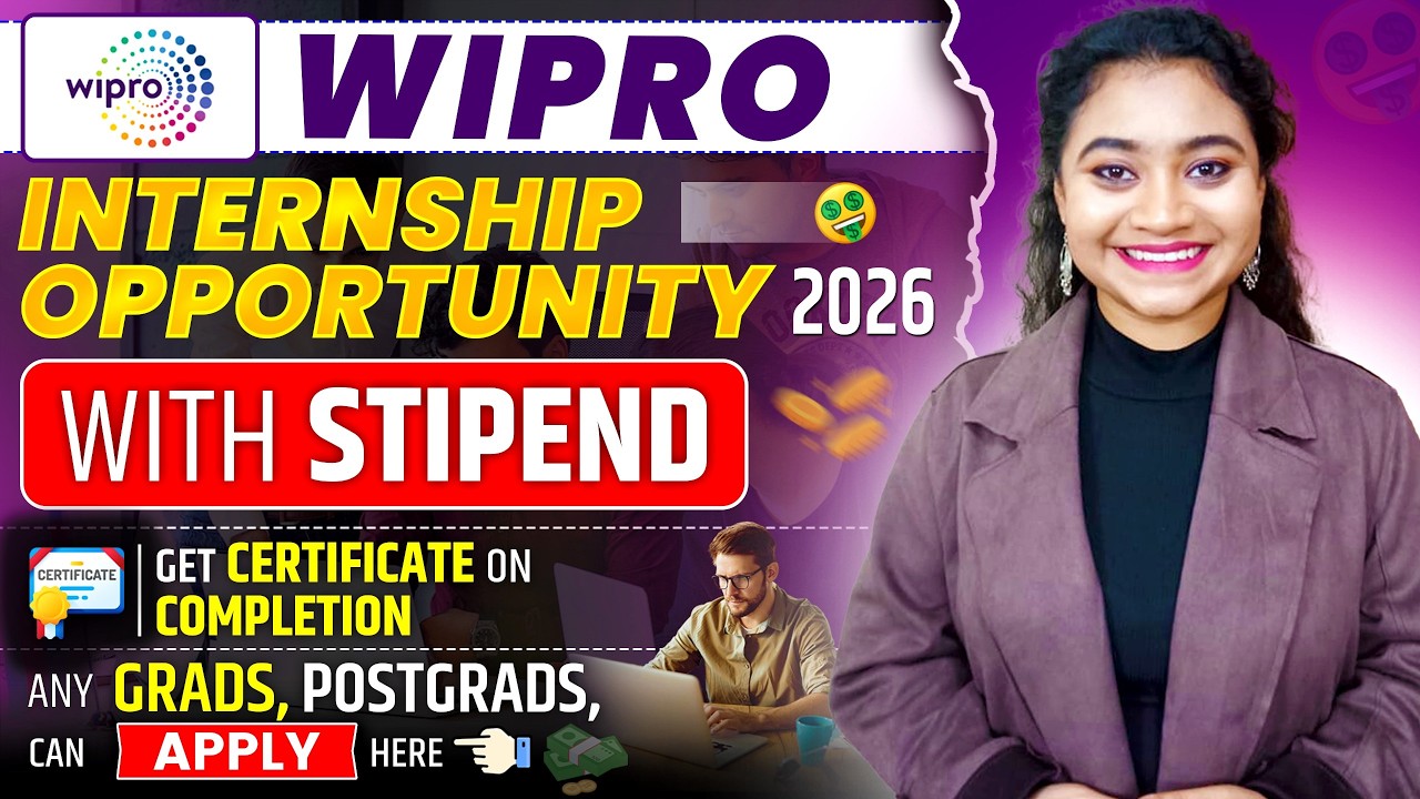 Wipro Internship Opportunity 2026| Students Internship Program With Stipend| Summer Internship Offer