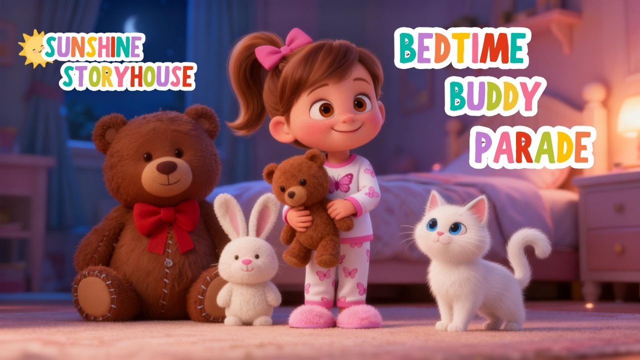 Bedtime Buddy Parade | Calming Sleep Lullaby For Toddlers & Babies | Kids Songs |Sunshine Storyhouse