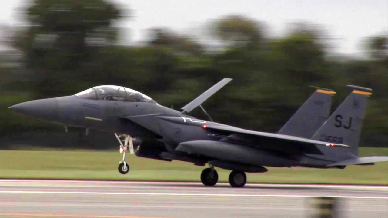 F-15E Strike Eagle Return Home After Hurricane