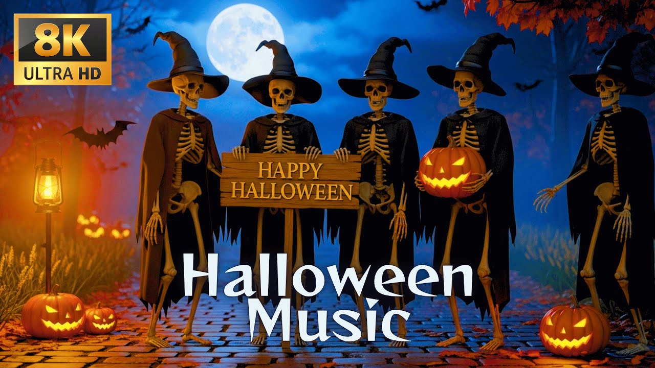 Halloween Night Ambience 2025 🎃 Haunted Pumpkin Village 👻 Relaxing Spooky Sleep Music Sound