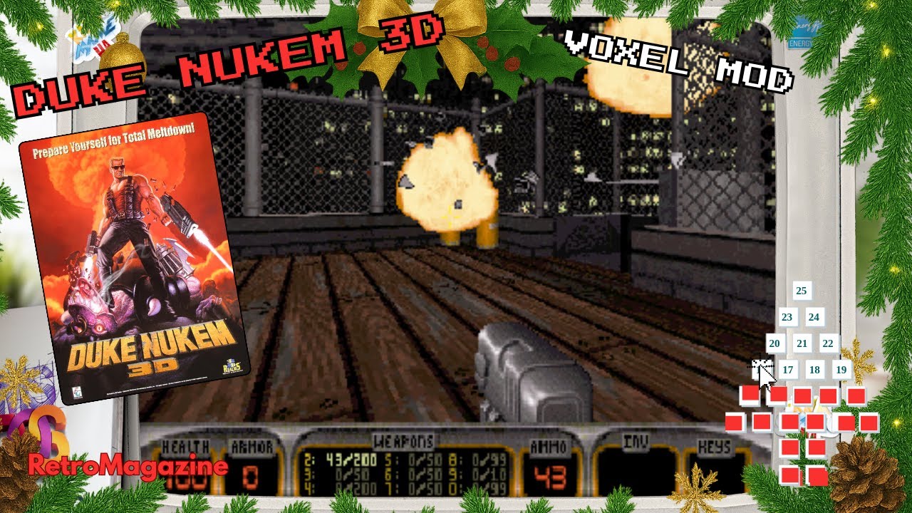 Calendario dell'Avvento 2025 - Voxel Mod per Duke Nukem 3D
