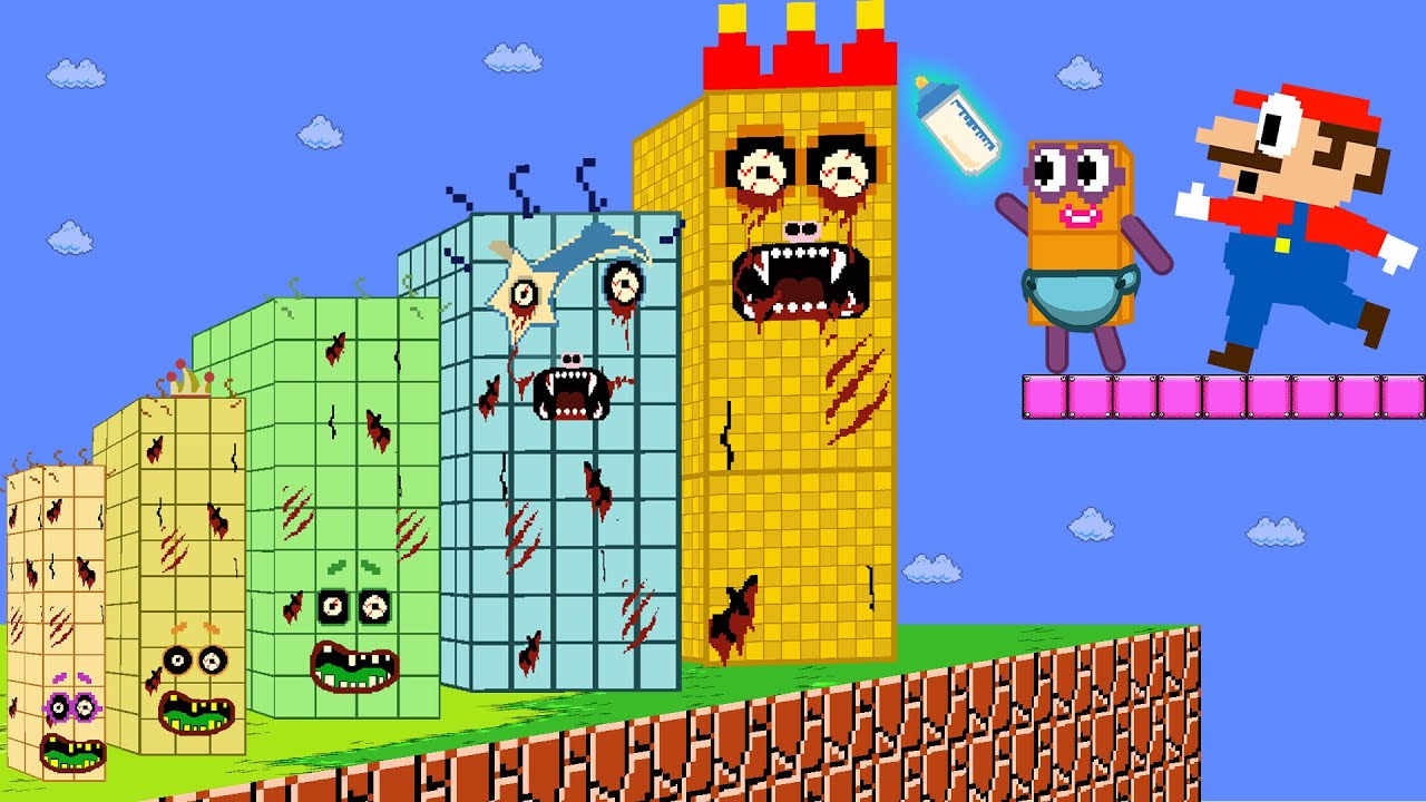 Pattern Palace - Numberblocks Babies Escape vs Zombie Numberblocks Mix Level Up Maze |Game Animation
