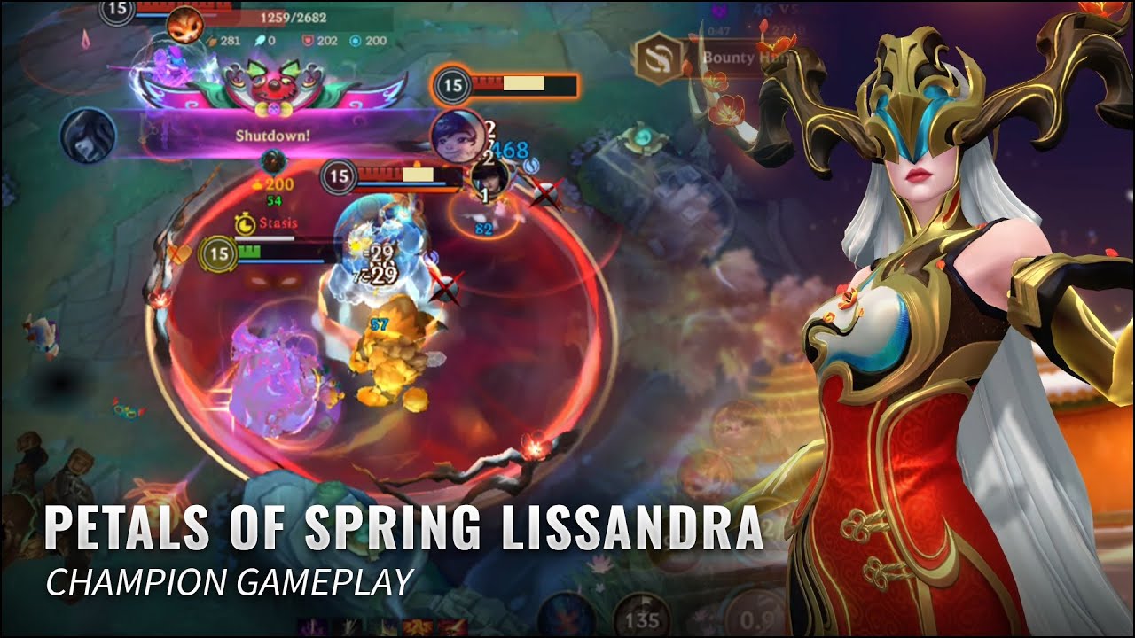 Petals of Spring Lissandra Gameplay || League of Legends: Wild Rift