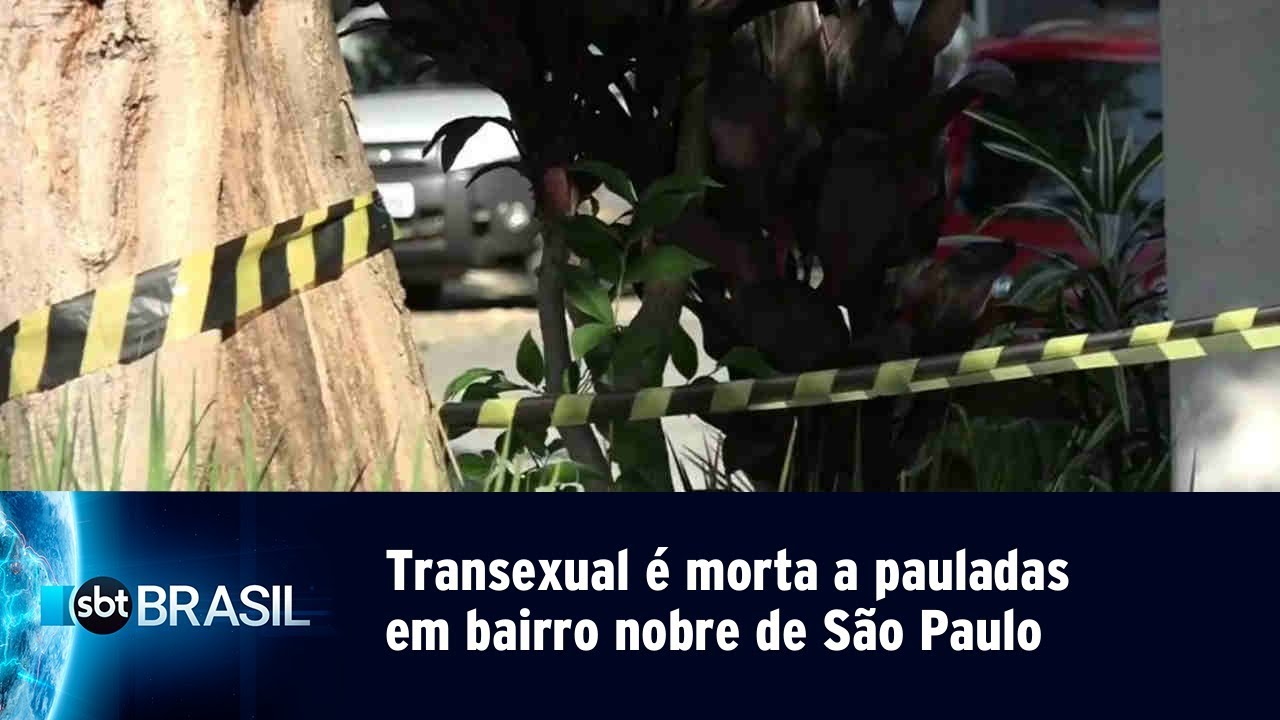 Transexual é morta a pauladas em bairro nobre de São Paulo | SBT Brasil (06/05/19)