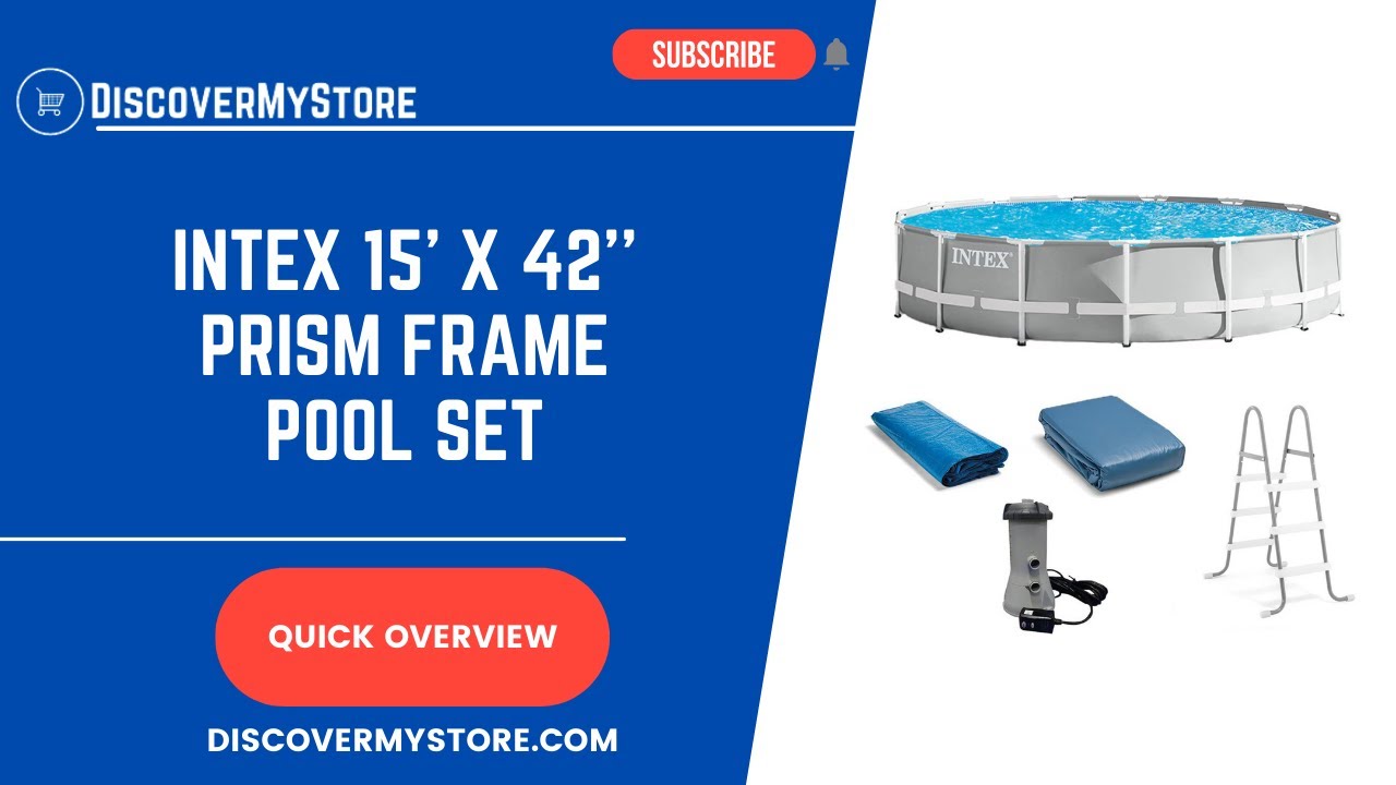 INTEX 15' x 42'' Prism Frame Pool Set