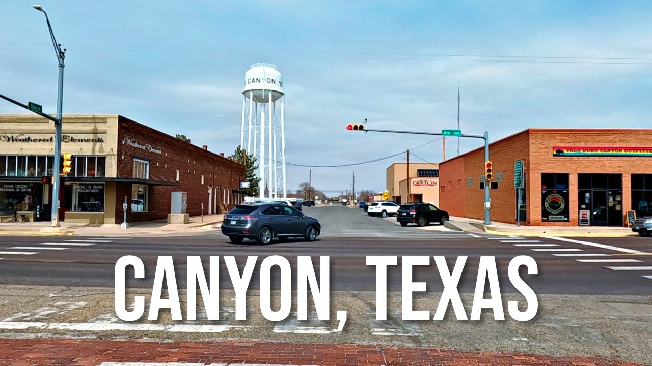Canyon, Texas! Drive with me through a Texas town!