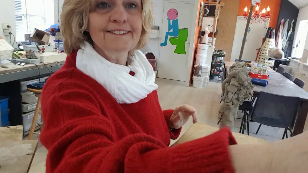 Boetseren van hoofd eerste deel 0