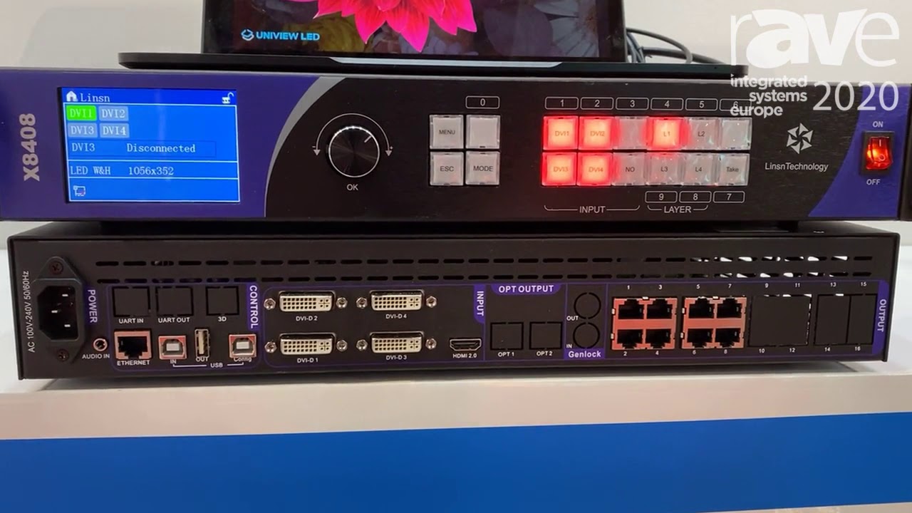 ISE 2020: Linsn Technology Introduces X8408, Multi-Layers 4K Video Controller and Processor