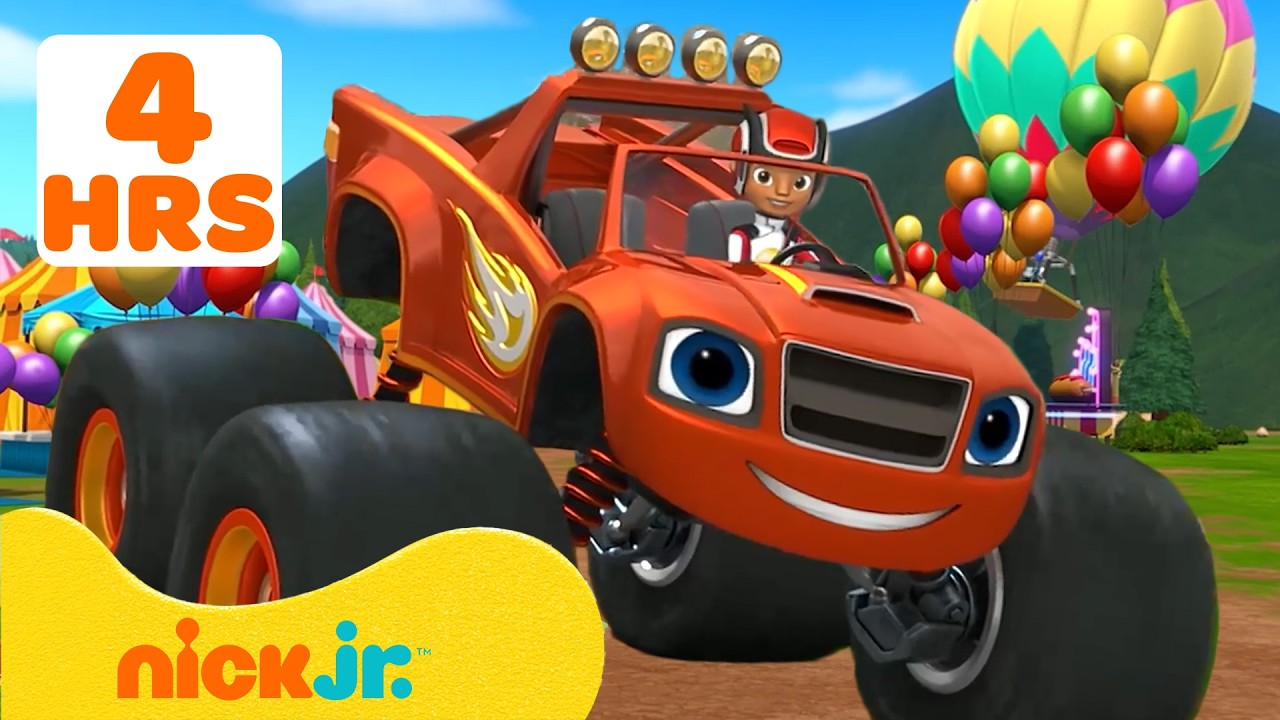 بليز والشاحنات العملاقة | ٤ ساعات من أفضل تحوّلات ومهمات الإنقاذ لِبلايز! 🚗💨 مع AJ | Nick Jr. Arabia