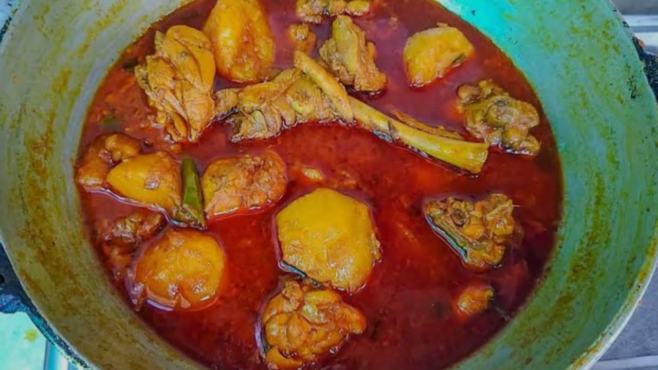 আলু দিয়ে মুরগির ঝোল /Chicken Aloo Jhol Recipe/ Testy Chicken Curry With Potatoes//