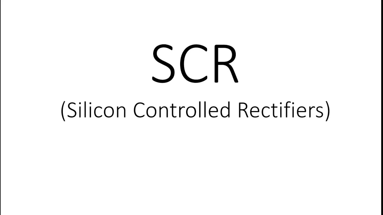 Electronics SCRs