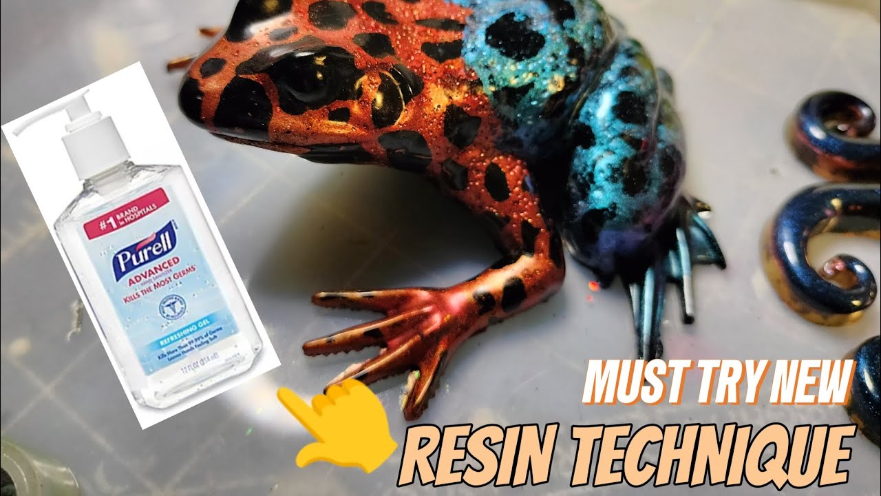 Frog or toad? A new resin technique with mica that you MUST try.