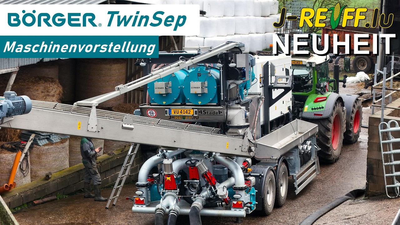 Börger TwinSep | Maschinenvorstellung | Mobiler Gülleseparator von J-Reiff