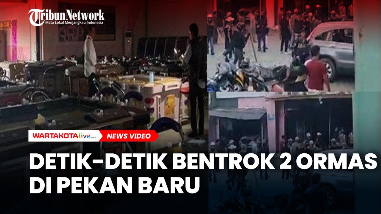 Bentrok di Pekanbaru Libatkan Dua Ormas, Terkuak Dugaan Gelper Perjudian Berkedok Car Wash