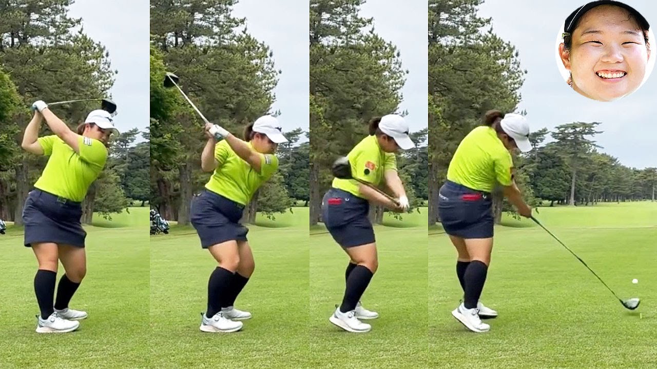Sayaka Teraoka 寺岡沙弥香 プロゴルファー DRIVER SHOT SLOW MOTION !!!