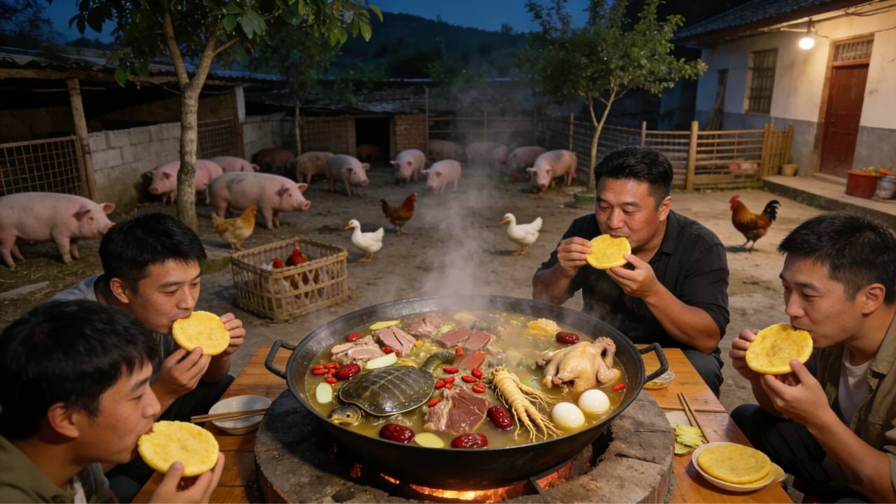 一口销魂！这碗治愈系的十全大补汤，香醇浓郁，暖彻心扉，让全身元气满满。【孤独的美食咖】