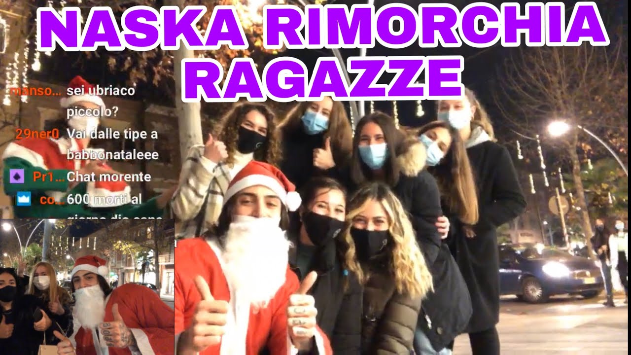 DIEGO NASKA RIMORCHIA RAGAZZE IN LIVE IRL VESTITO DA BABBO NATALE