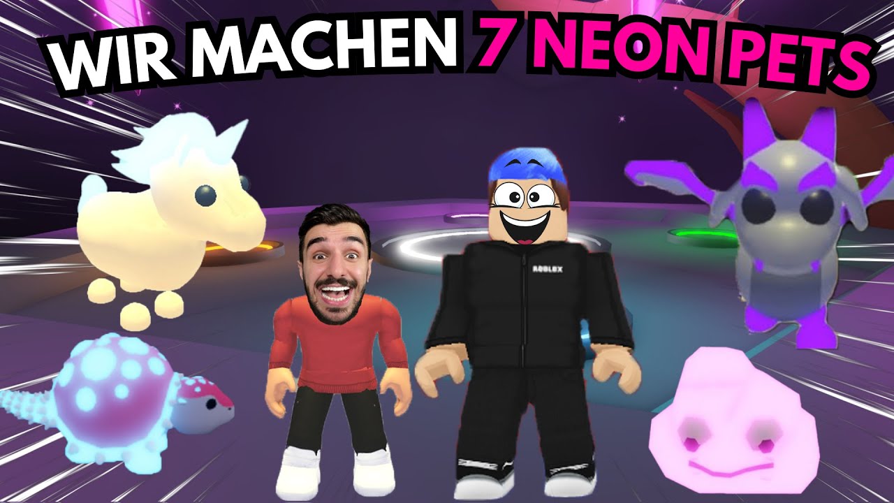 WIR MACHEN 7 NEON PETS in ADOPT ME! | Familie Scammer Folge 2