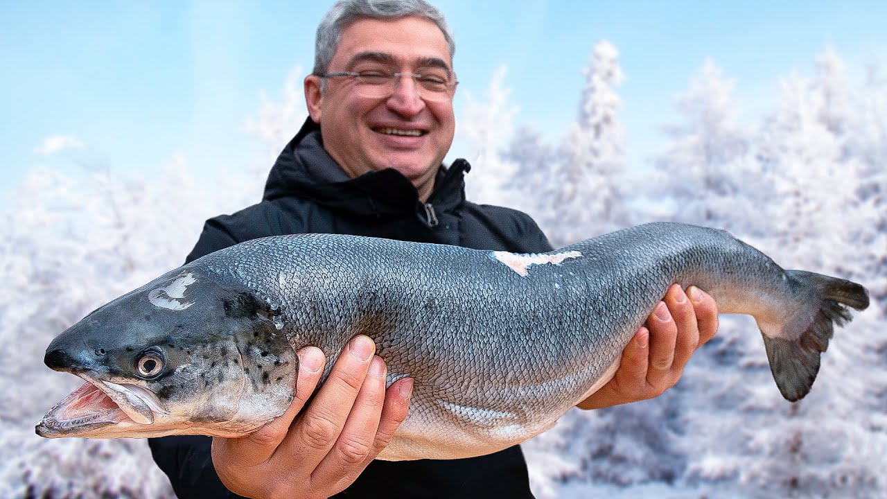 ЗАПЕЧЕННЫЙ ЛОСОСЬ|Как ВКУСНО приготовить РЫБУ на грушевой дощечке на мангале|Рецет Огромного Лосося